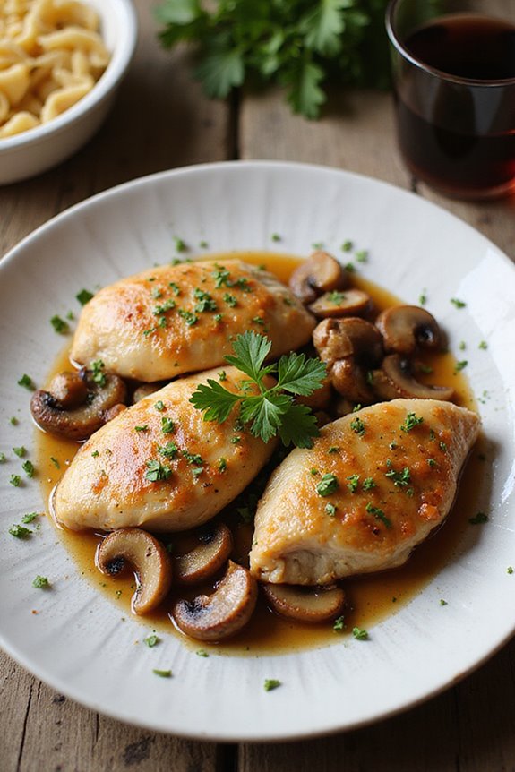 chicken marsala with mushrooms
